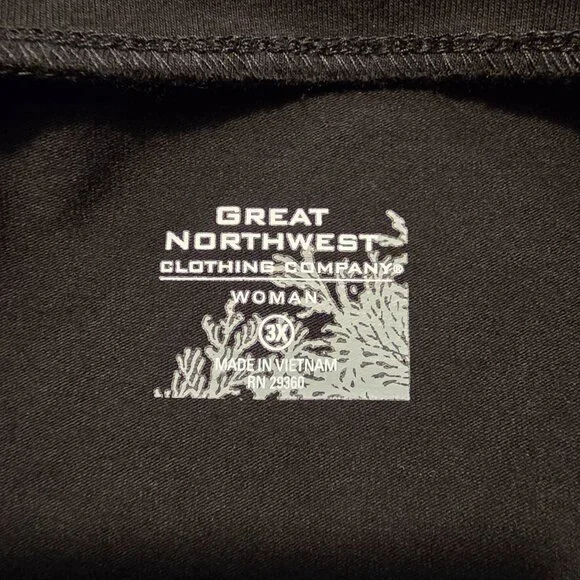 GNW 3X Black Knit Long Sleeve Tunic Top - Picture 5 of 6